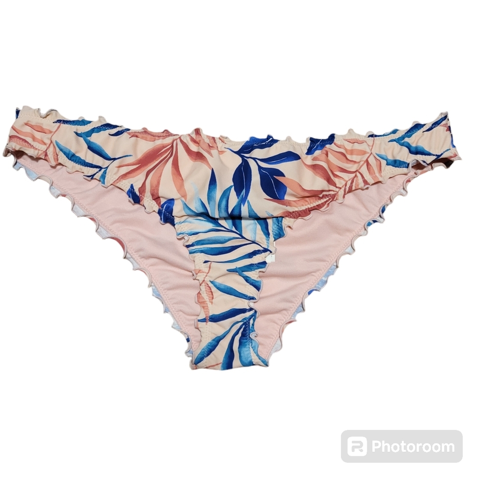 Hollister bikini bottoms floral swim size XL NWT